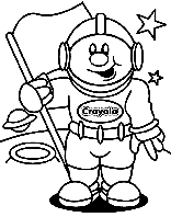 Astronaut coloring page