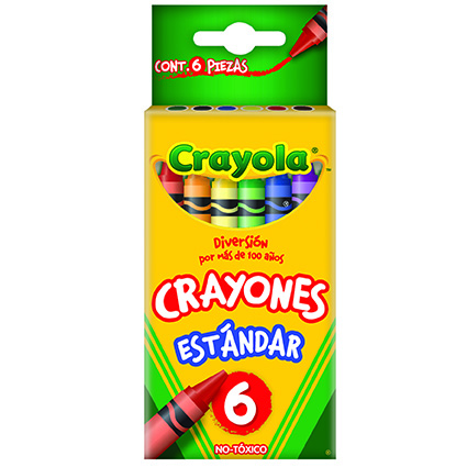 6 Crayones estándar