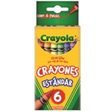 6 Crayones est&#225;ndar
