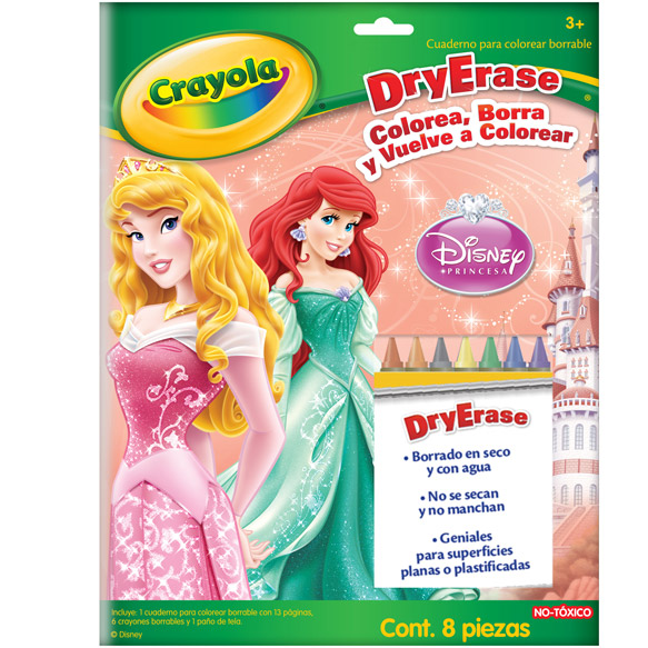 Cuaderno Dry Erase Princesas 