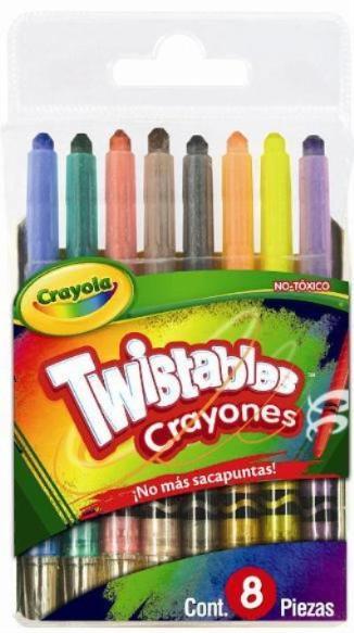 8 Mini Crayones Twistables