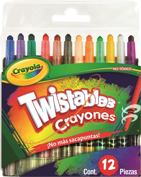 12 Mini Crayones Twistables